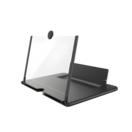12-inch wood grain folding smartphone screen amplifier bracket with acrylic lens
