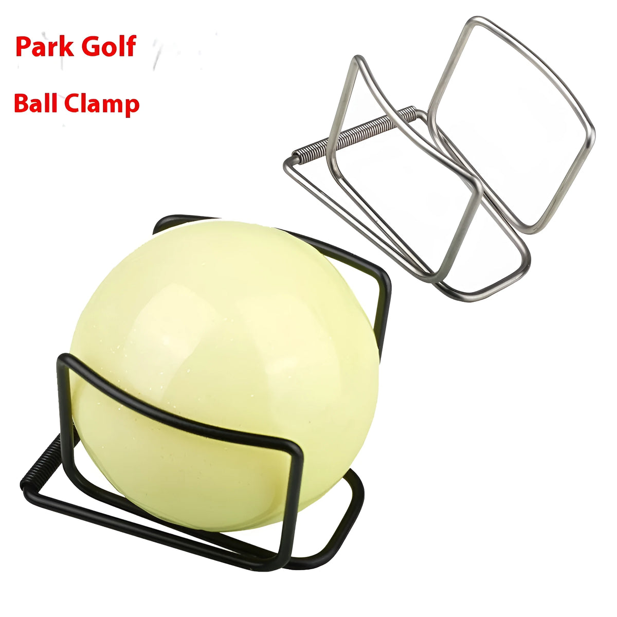 Outdoor sports park hardware ball clip set in silver and black for golf accessories