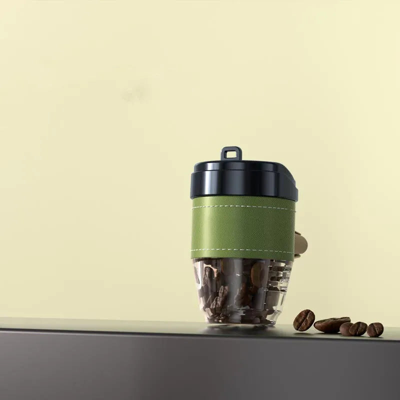 Coffee cup-shaped plastic car air freshener with solid perfume coffee bean fragrance for vehicle odour removal