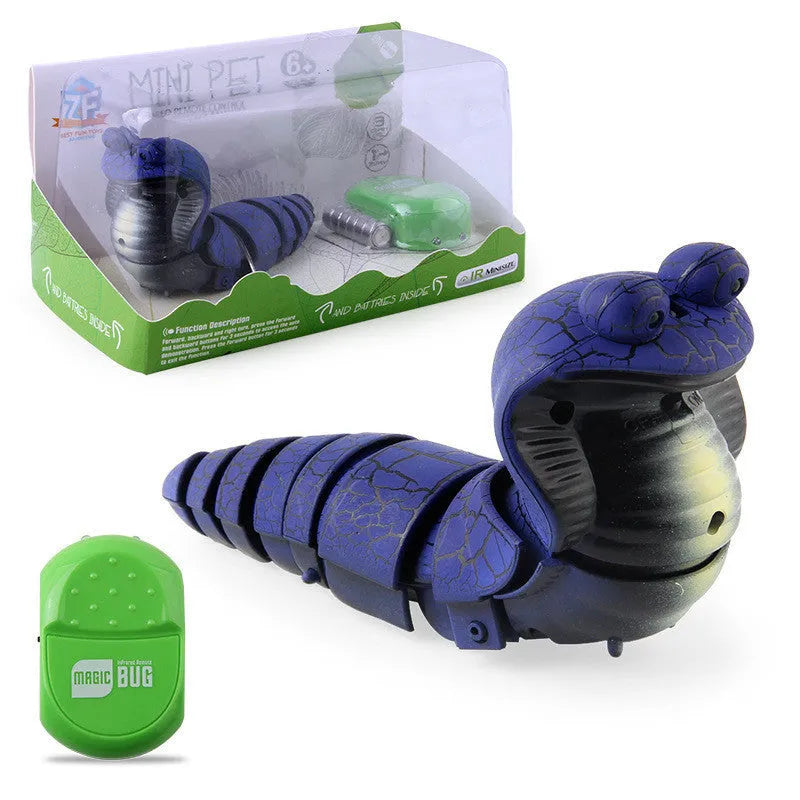 Smart sensing electronic snake cat toy with USB charging cable and realistic cobra design