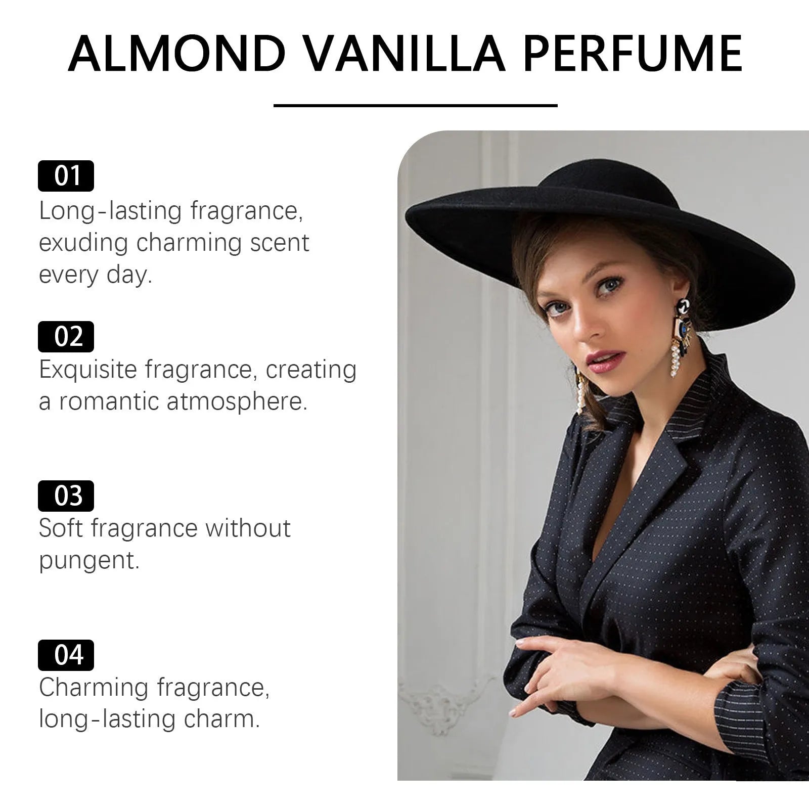 Vanilla Charm Perfume 100ml body care kit with vanilla and citrus extracts