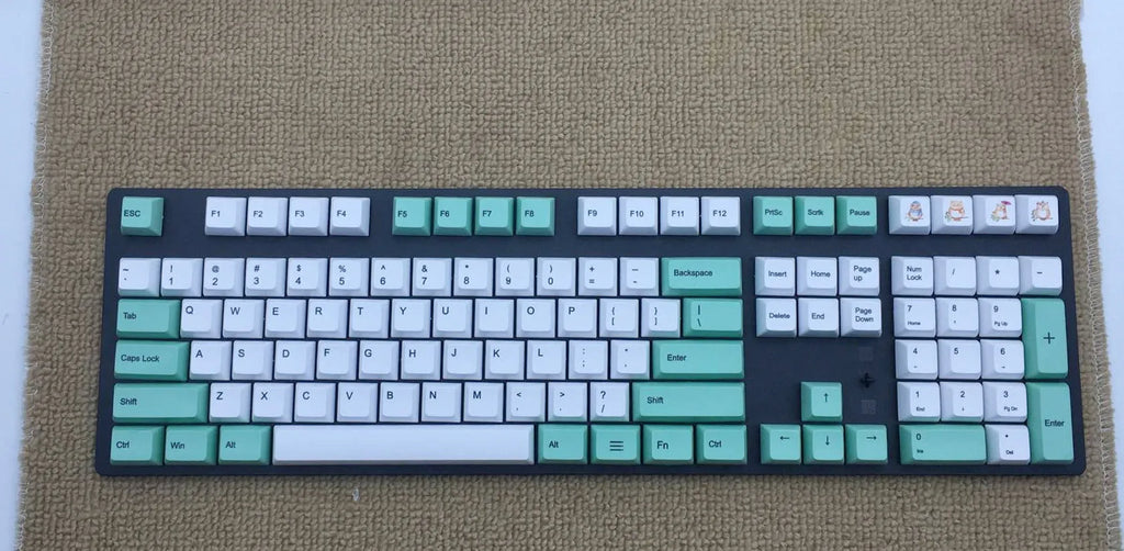 Japanese Russian Korean language PBT heat sublimation keycaps for mechanical keyboards