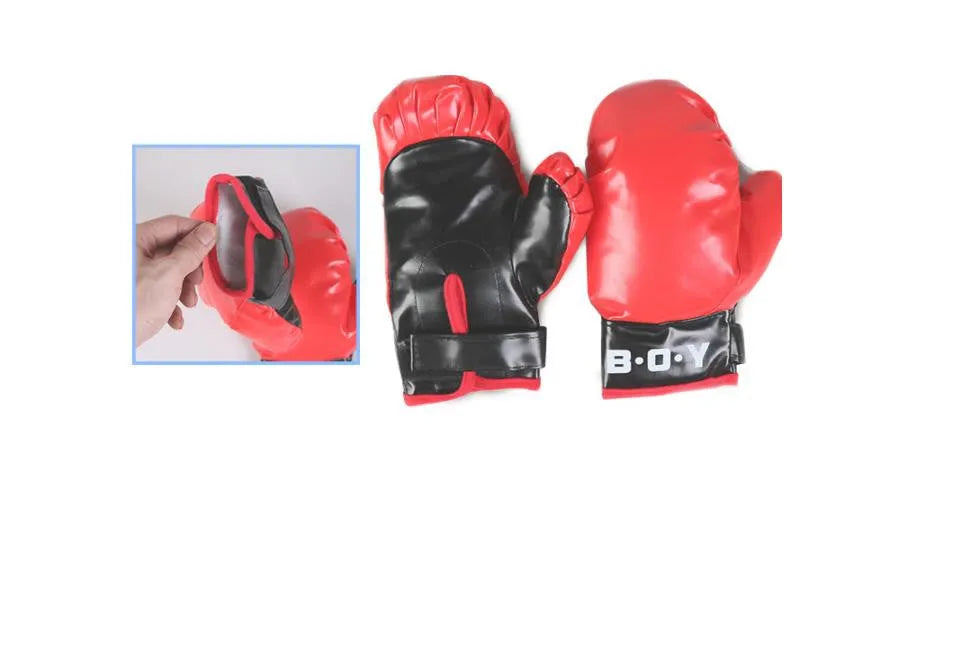 Speed boxing ball toy with inflatable vent ball, height adjustable stand, and PU base filled with water or sand