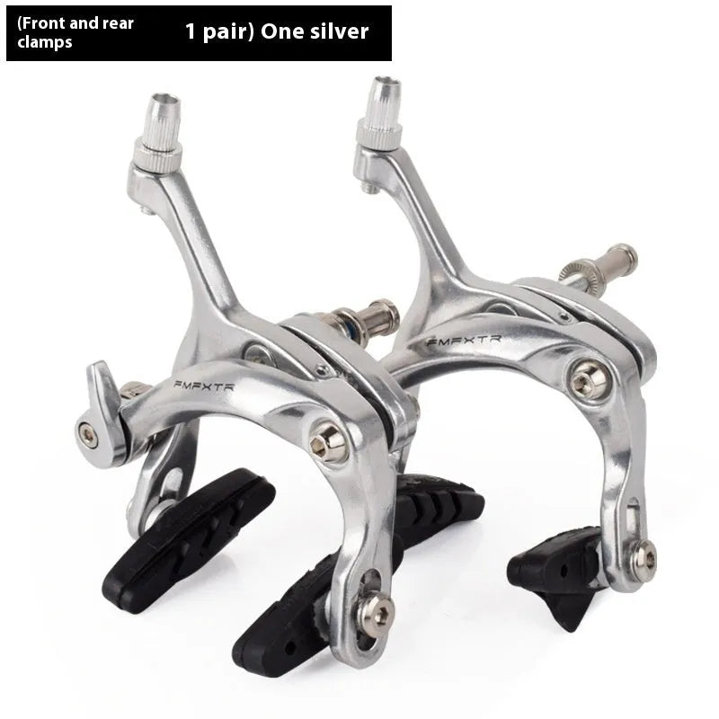 U-shaped metal bicycle brake clamp kit for road bike and fixed gear modifications
