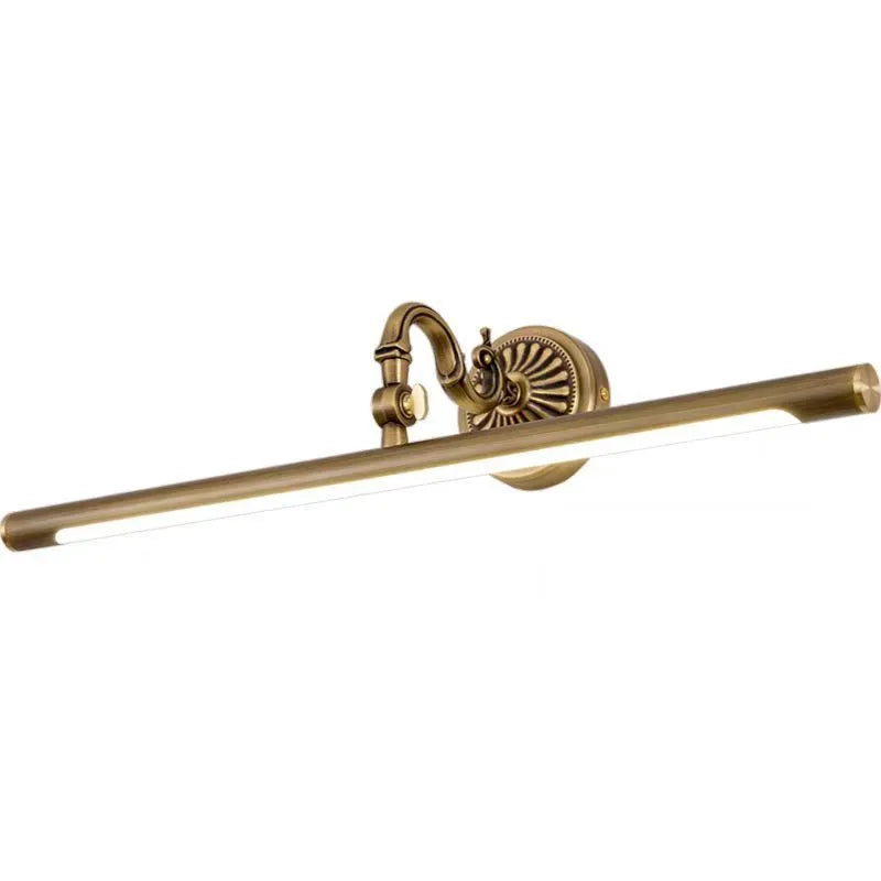 All copper bathroom mirror front lamp with acrylic anti-fog cover and 12W LED strip, 750mm size