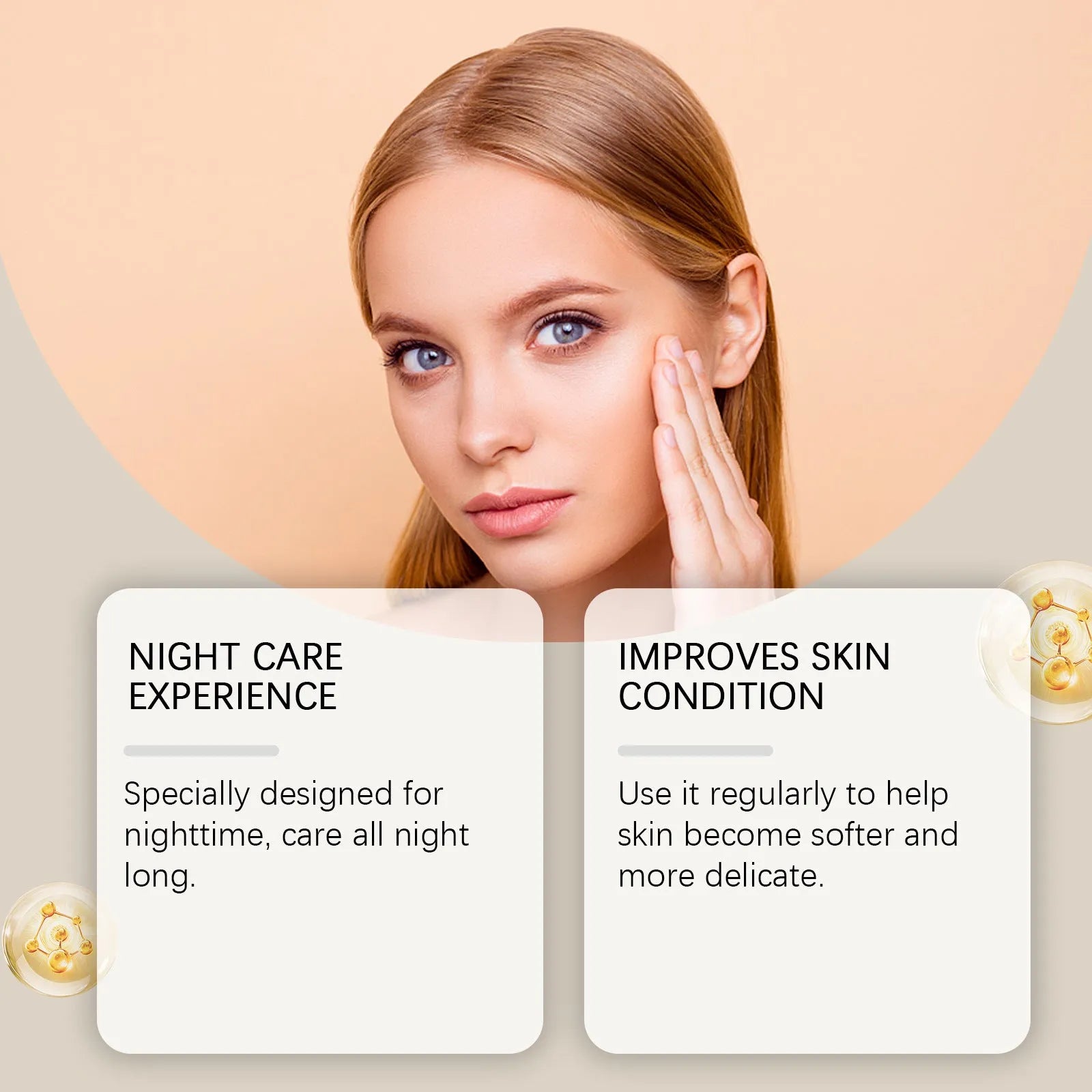 Single-use facial sheet mask measuring 5.1cm by 3.9cm with 30g moisturising formula