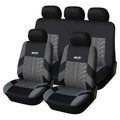 Set of cotton-padded car seat covers for General Motors in black, blue, brown, and red options
