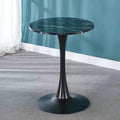 Scandinavian style artificial board coffee table in white, 60 cm, with square and round function