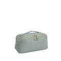 Waterproof large capacity PU storage bag for cosmetics in black, white, pink, green, and purple