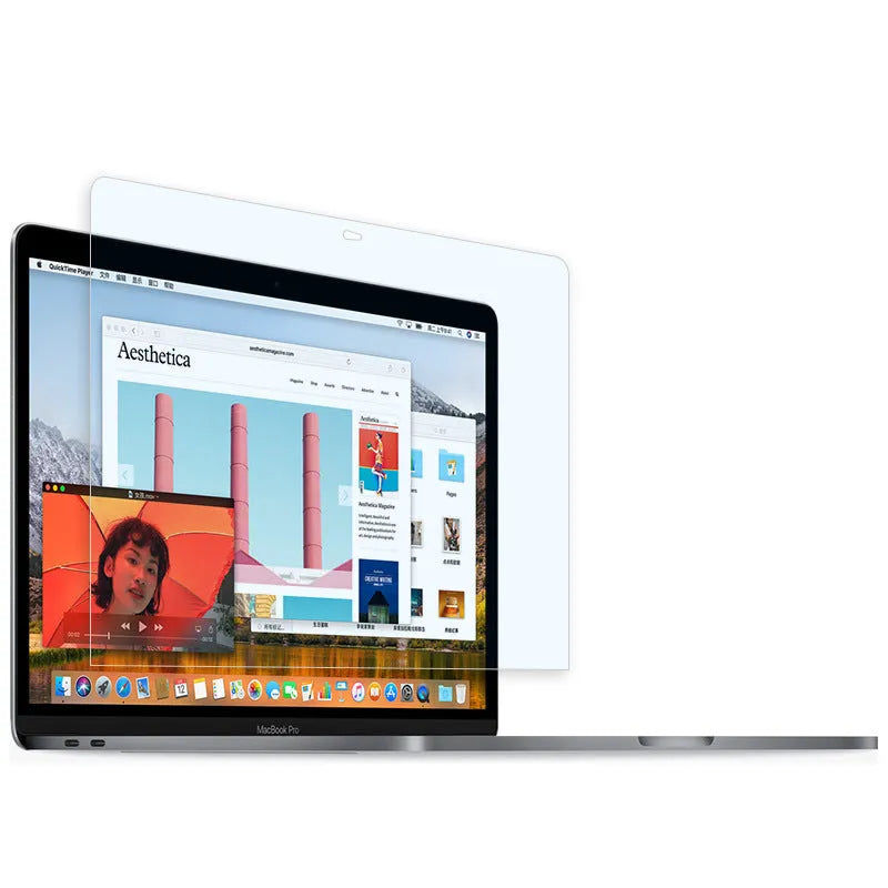 Matte screen protector film for 13-inch MacBook Pro with installation tools