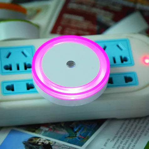 Round halo LED induction lamp in blue, red, white, and yellow colour options for night market lighting.