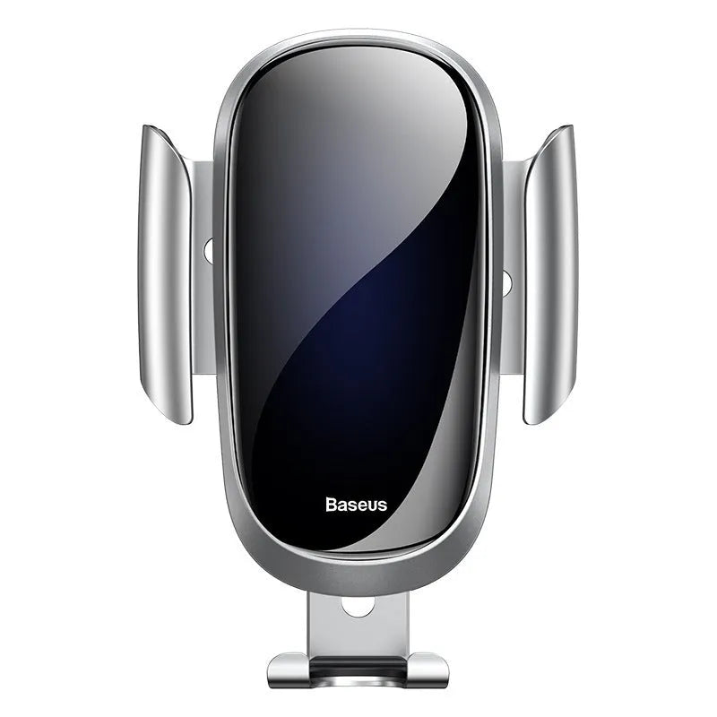 Universal smart car bracket mobile phone holder showing 360-degree rotation and adjustable clamping arms