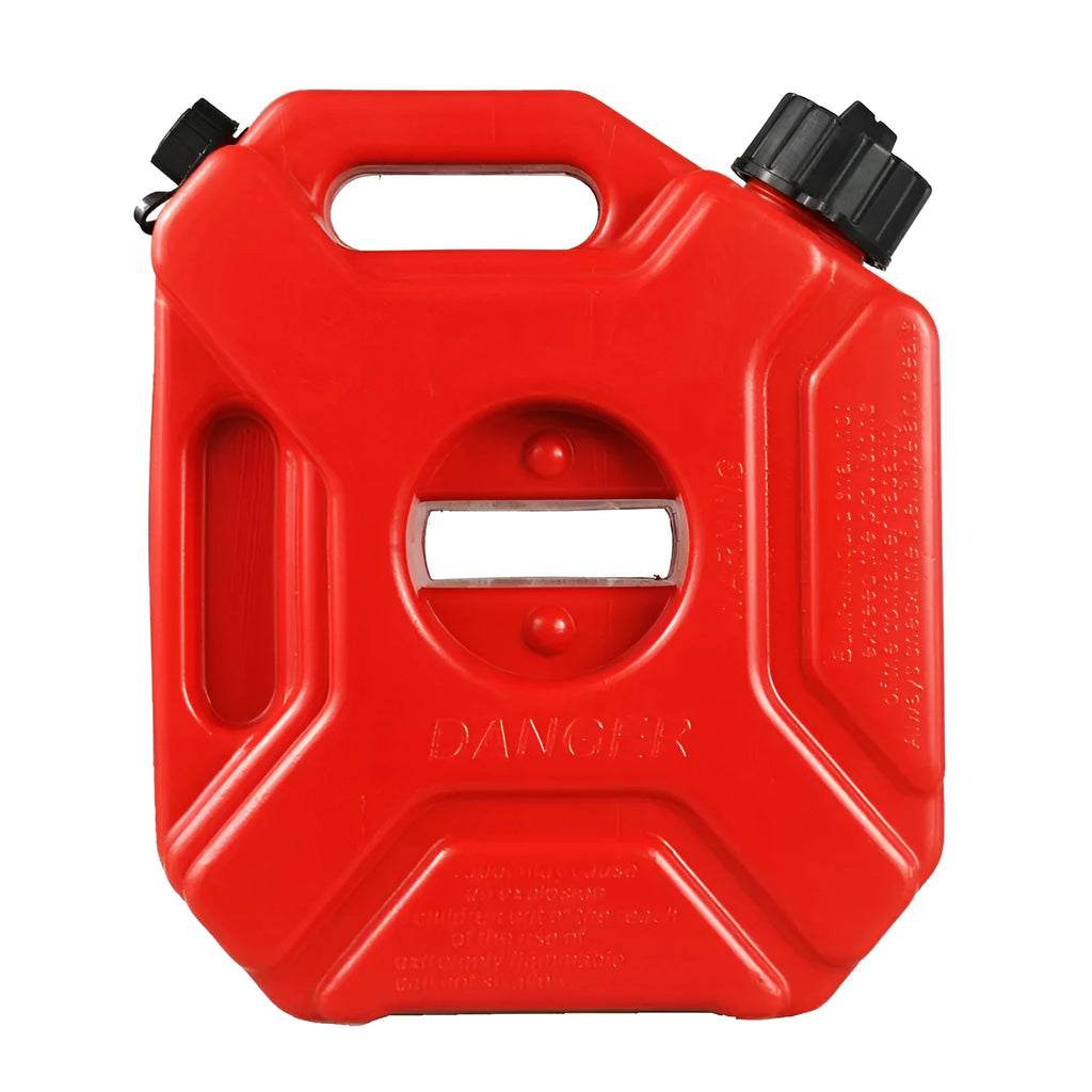 Red plastic petrol barrel 3L 5L HDPE fuel can for motorcycle off-road gasoline tank anti-pressure shockproof moisture-proof