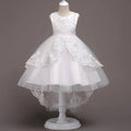 Children's polyester princess dress in light blue colour for girls aged 3-8 years
