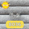 Oval denier ring with open mouth design, 6*8 main stone, and five-pointed star detail in electroplated copper
