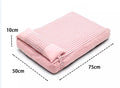 Pet plaid colour matching kennel mattress with removable cover in khaki 60x40cm