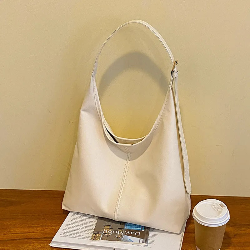 Retro textured PU bucket shoulder bag for women, 35x38x12cm, available in five colours