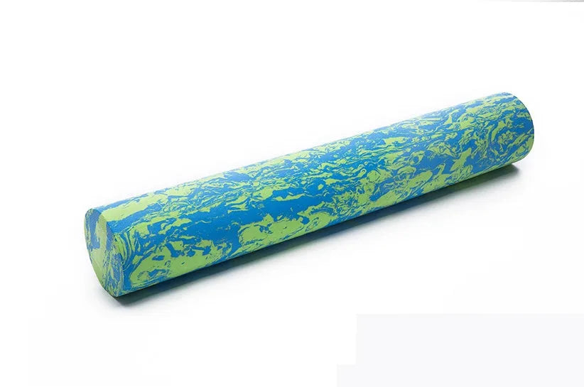 Aomardon camouflage EVA foam yoga roller for muscle massage, 45cm or 60cm, blue-green or pink-blue