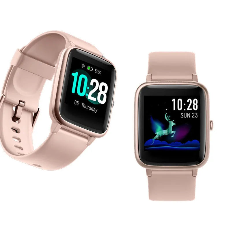 205L heart rate waterproof bracelet in black with touch controls and health monitoring features