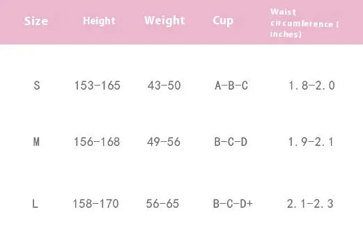 Rainbow pink triangle bikini swimsuit three-piece set on mannequin showing wireless cups and Asian sizing