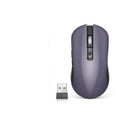 IFLYTEK black wireless gaming mouse with seven buttons and a noise-cancelling microphone on a desk mat.