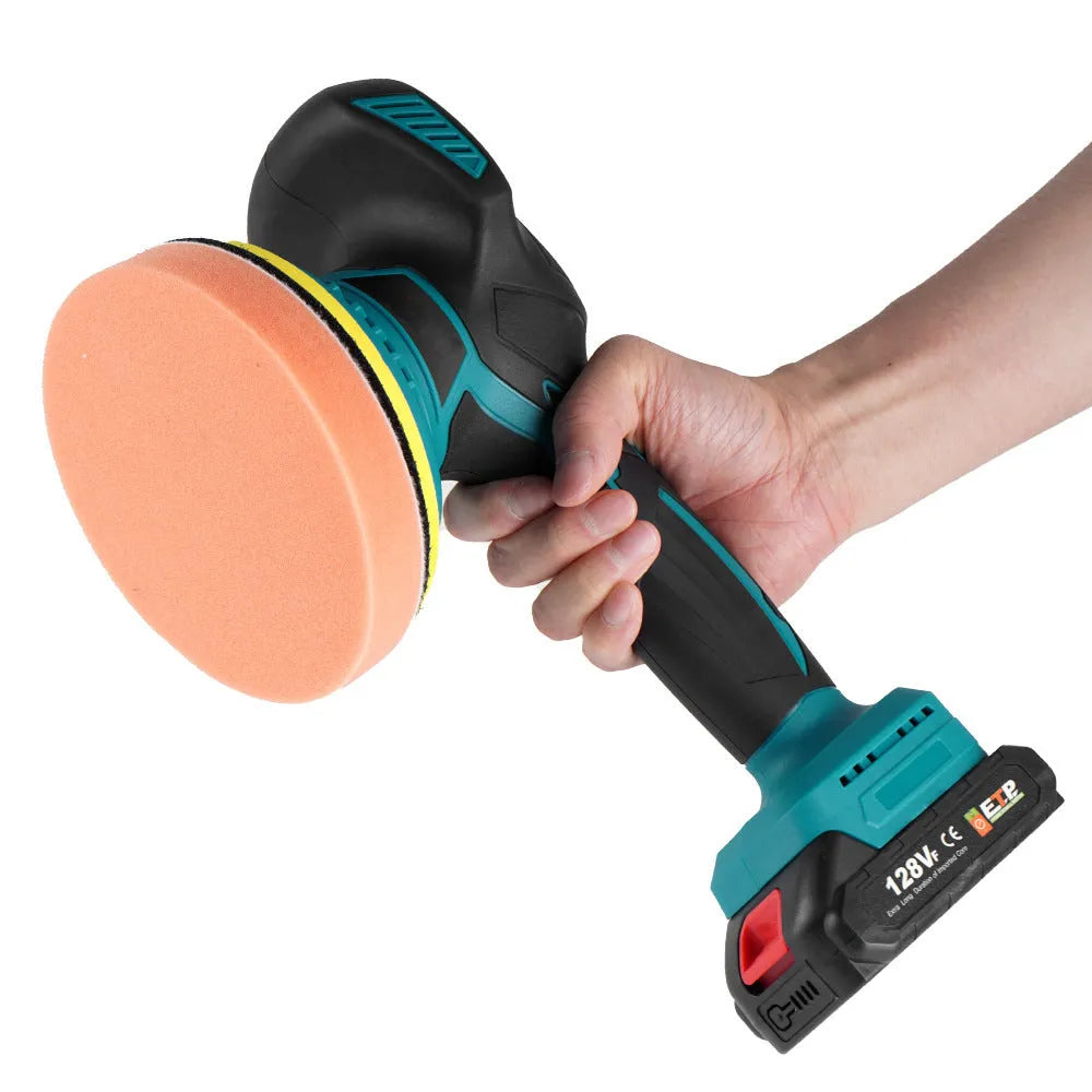 Cordless car polishing machine with 145mm disc and 21v lithium battery