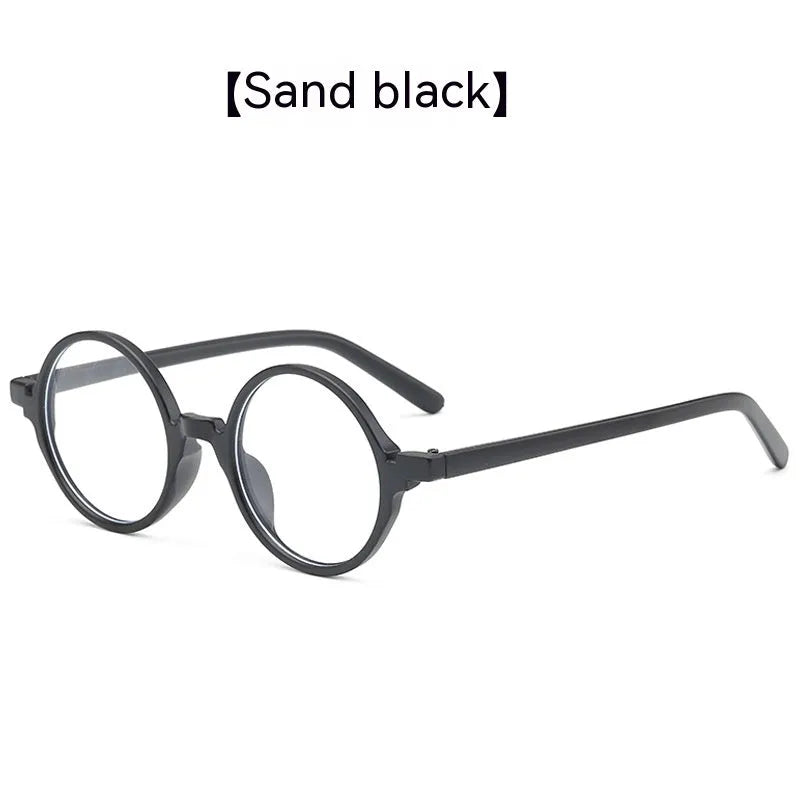 Retro round flat mirror glasses in four colour options for fashion accessories