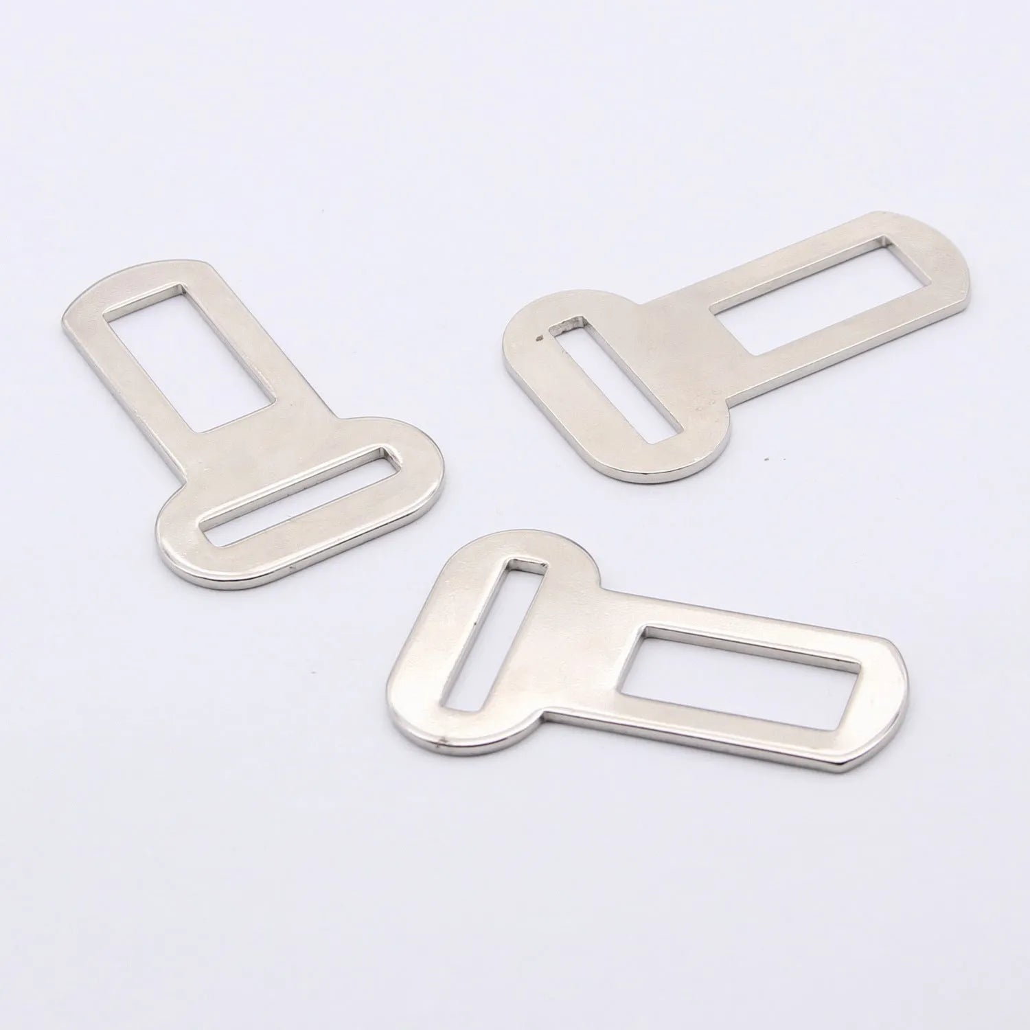 26mm silvery metal pet car safety buckle for vehicle travel restraint systems