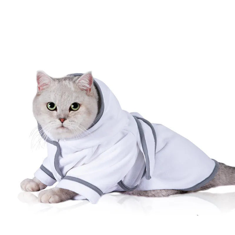 Gray absorbent four-legged pet pajamas for small and large dogs and cats winter warmth