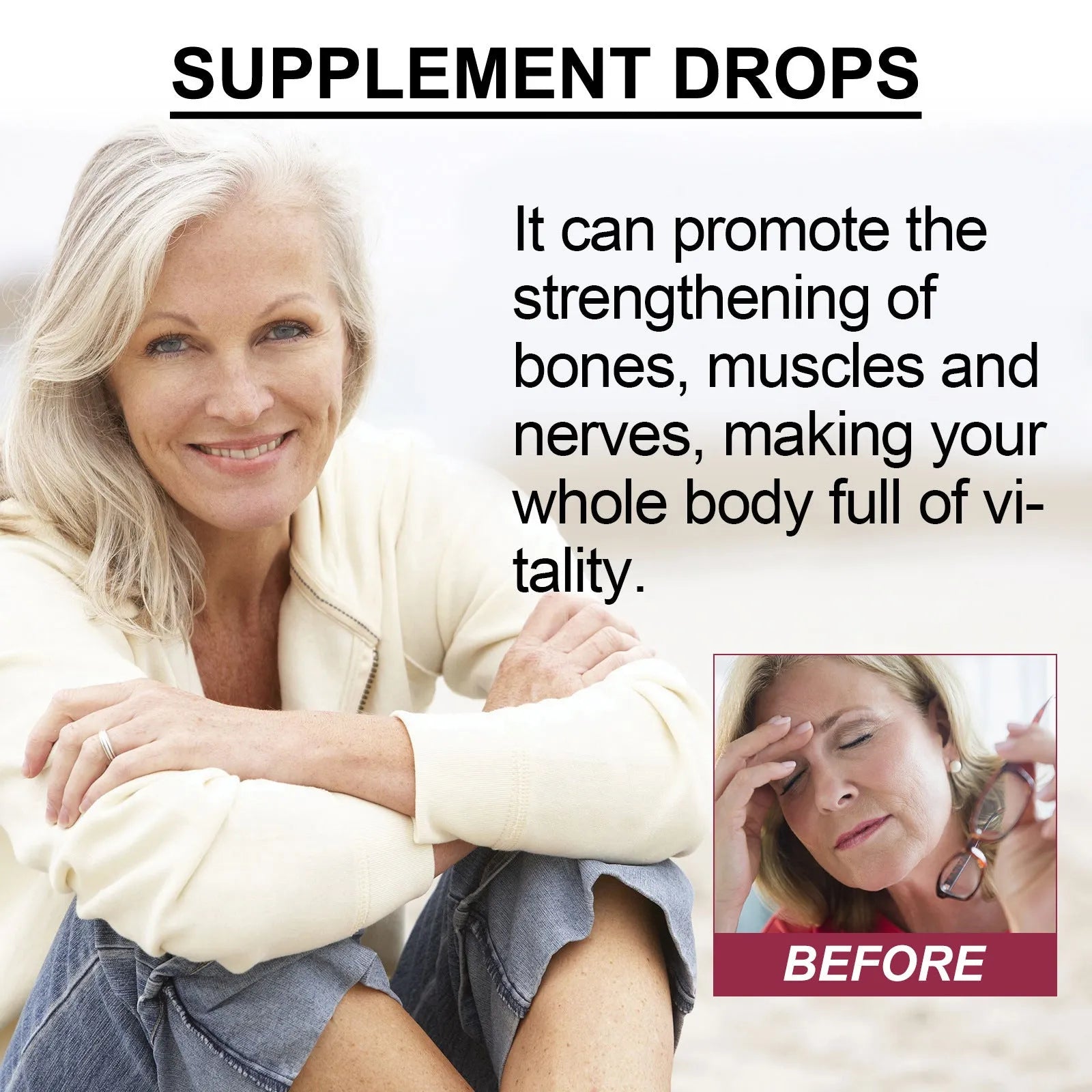 Googeer Body Care Drops supplement in a 30ml bottle for vitality and wellness.