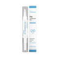 Pet teeth cleaning brush with 12.5cm handle and 3ml integrated capacity for dog and cat dental care