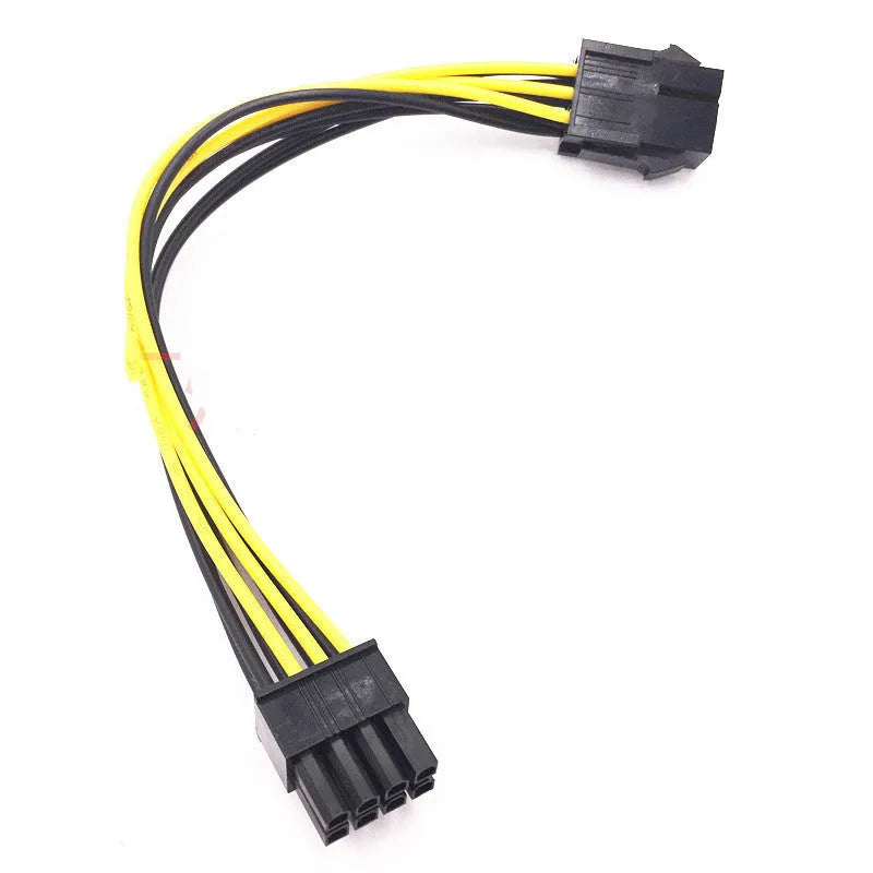 20cm 6P to 8P graphics card power extension cable with black connectors