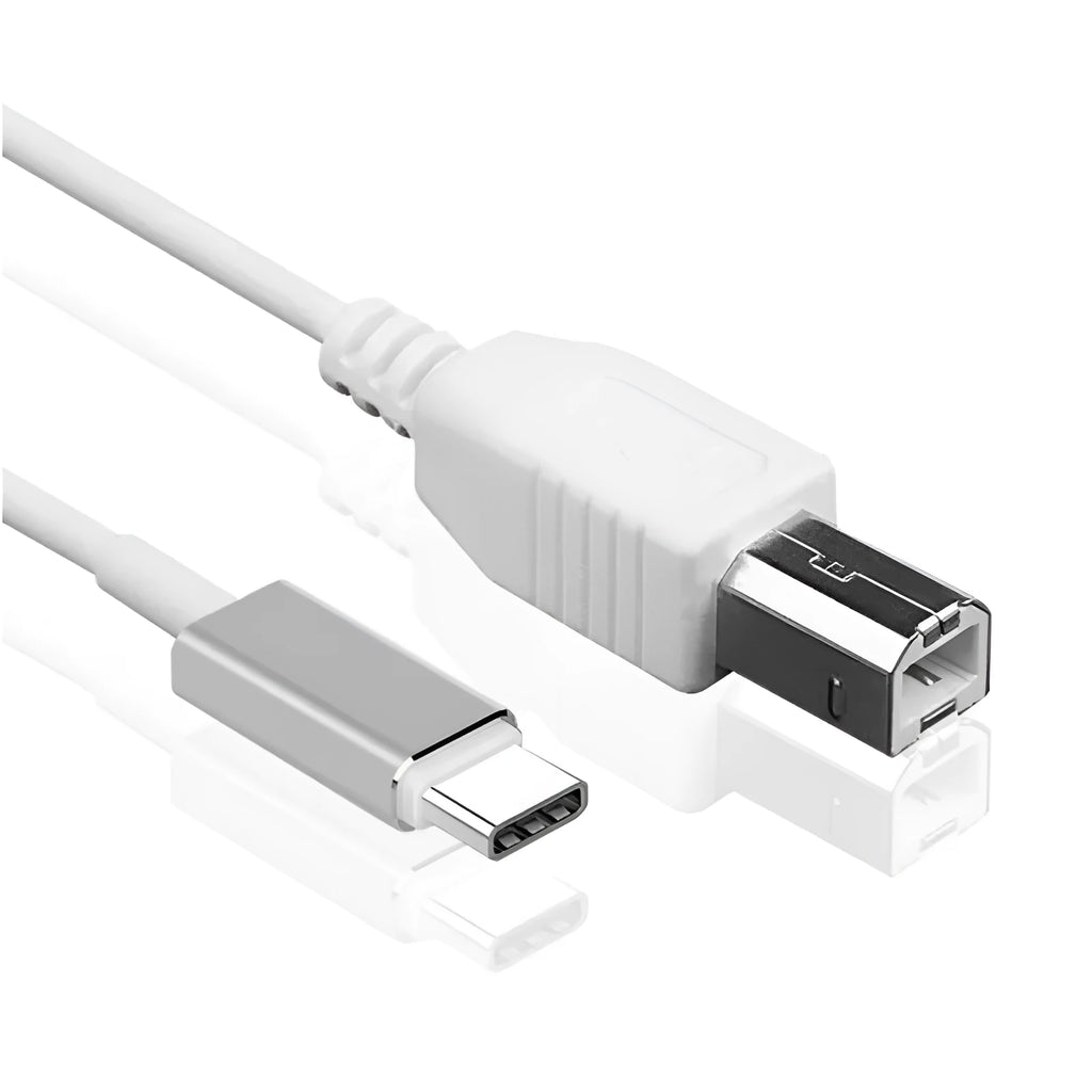 Three-in-one electric piano keyboard data cable with USB, Lightning, and Micro USB connectors