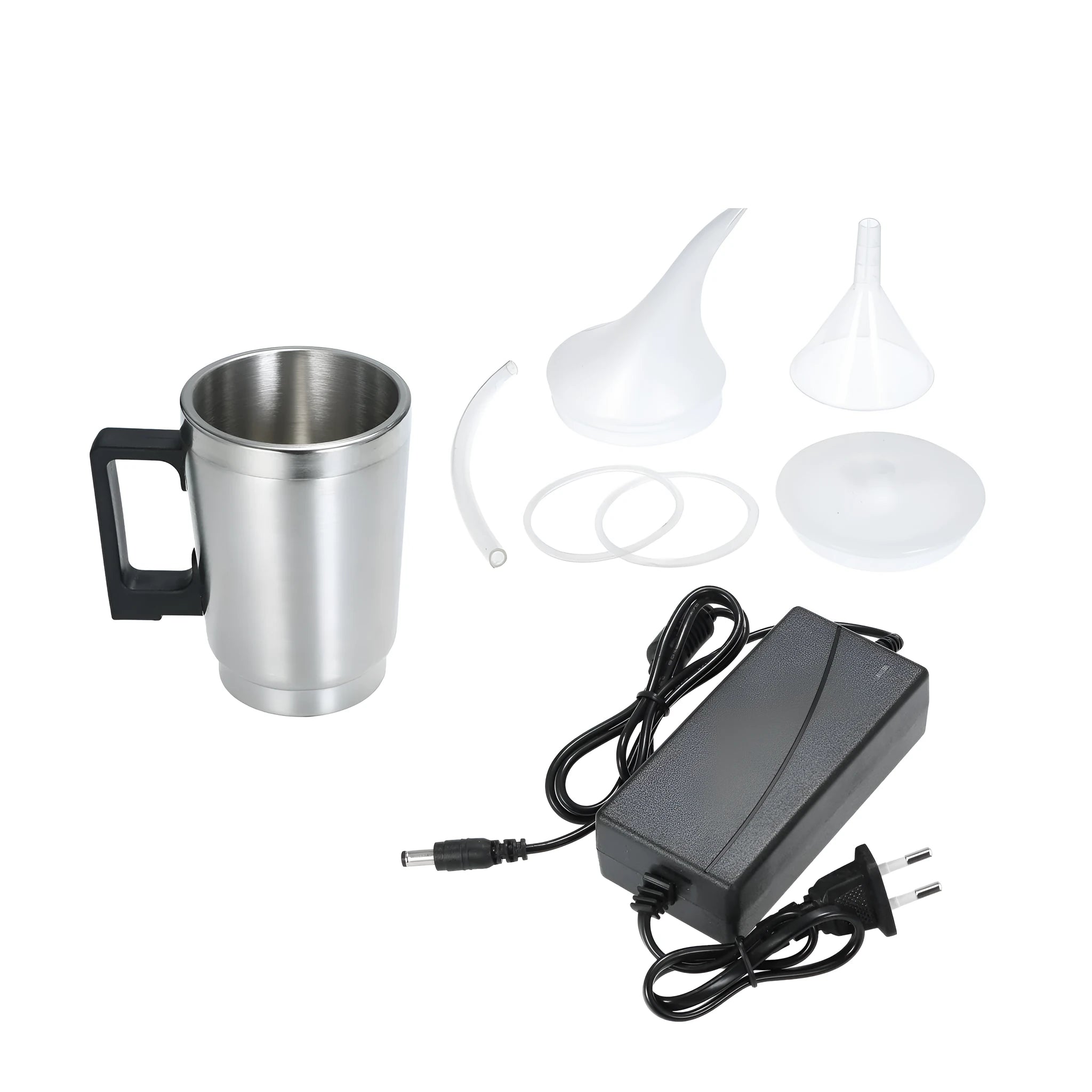 Stainless steel headlamp restoration tools with power adapters and multiple cup options