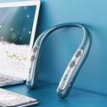 Wearable neck hanging wireless Bluetooth speaker in black or green