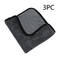 Grey 40x40cm microfiber car wash towel for automotive drying