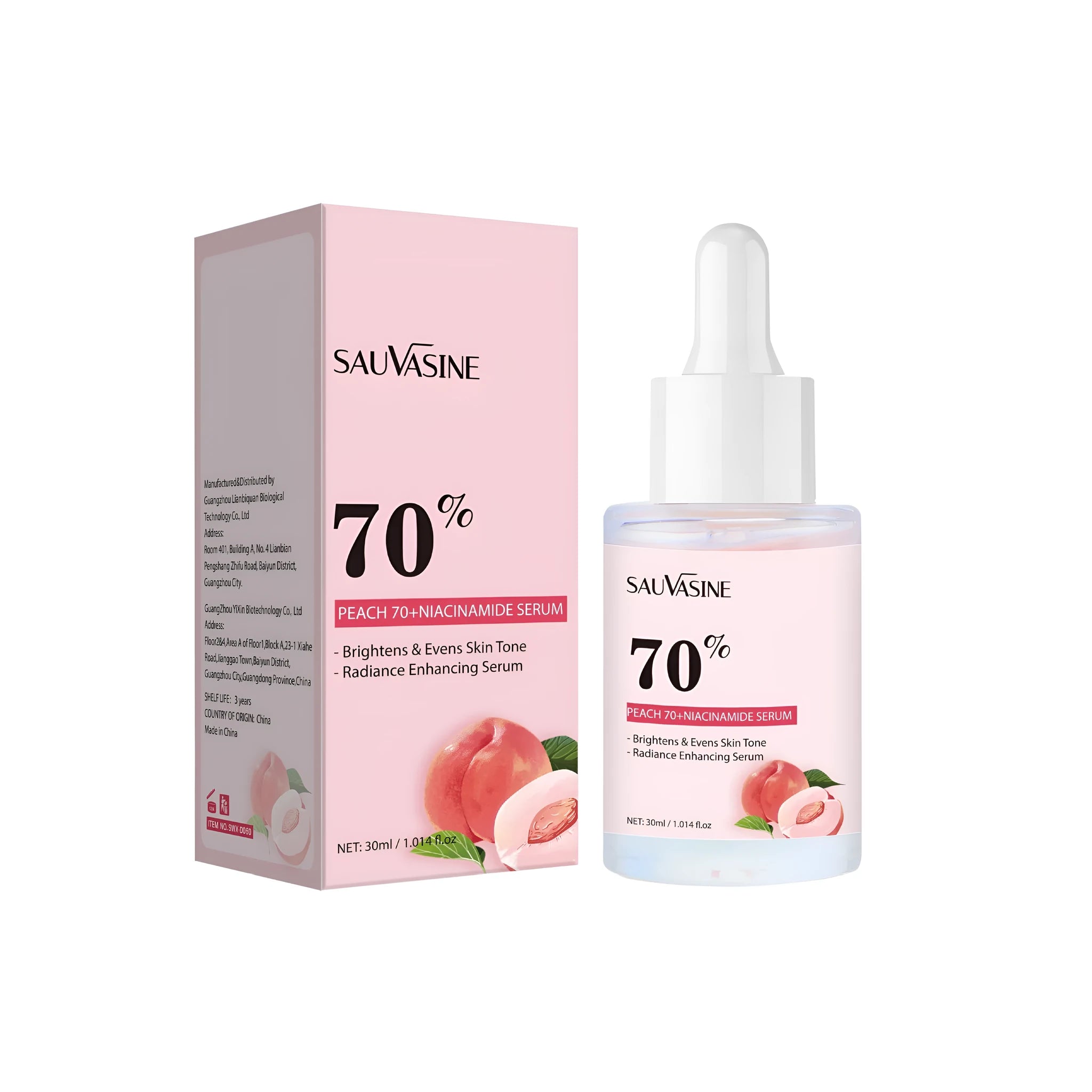 30ml nicotinamide care solution bottle for hydration and moisturising nursing applications
