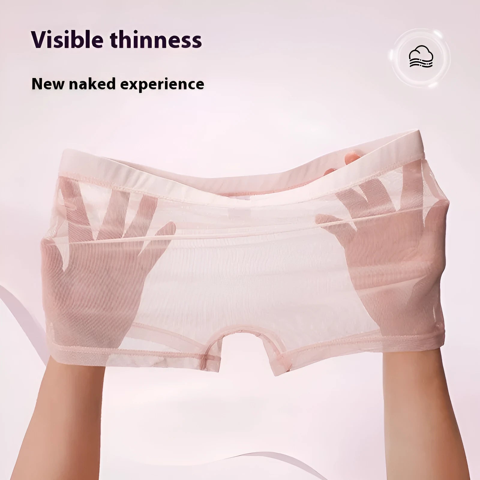 New flat foot breathable elastic low waist boxer briefs in solid colour for men