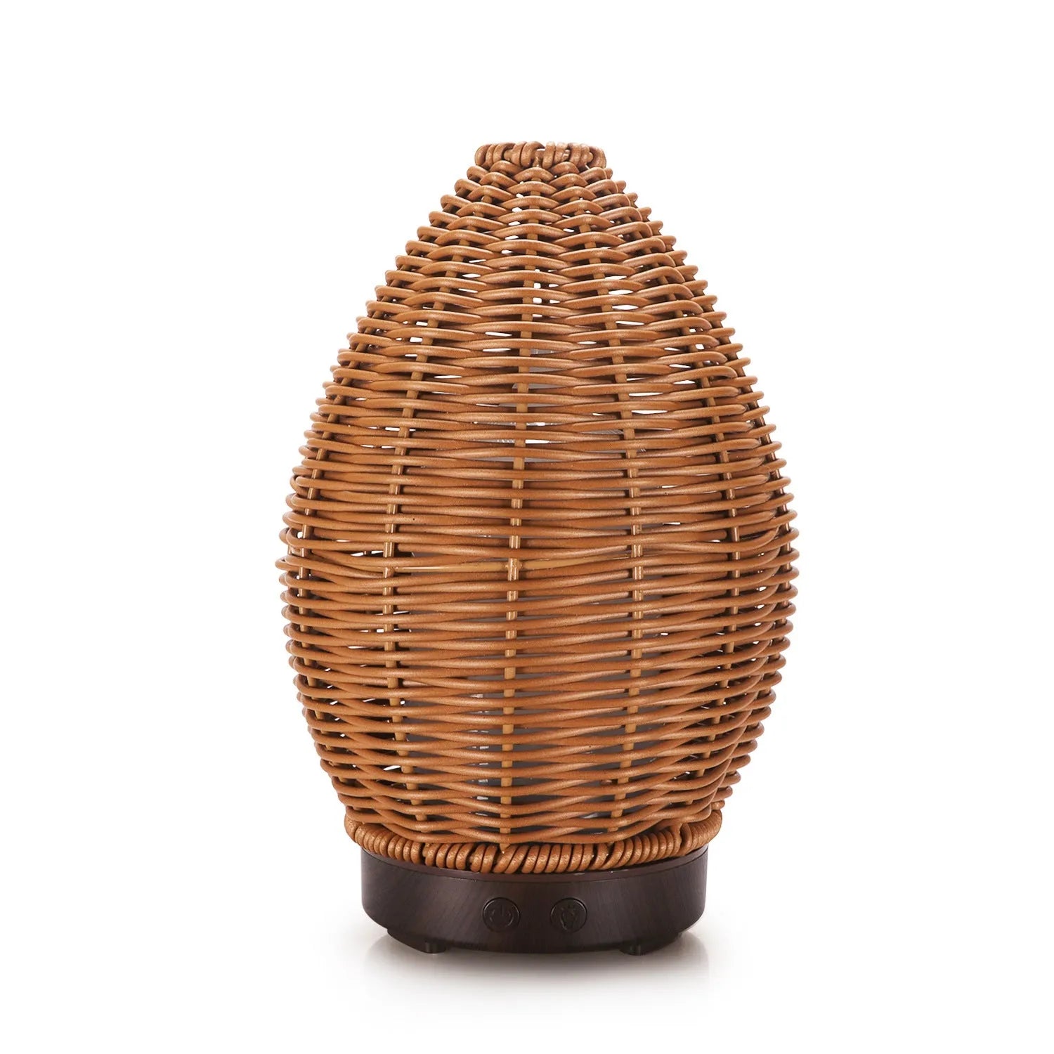 Light wood grain hollow rattan aroma diffuser with 100ml capacity for 20-40m² rooms