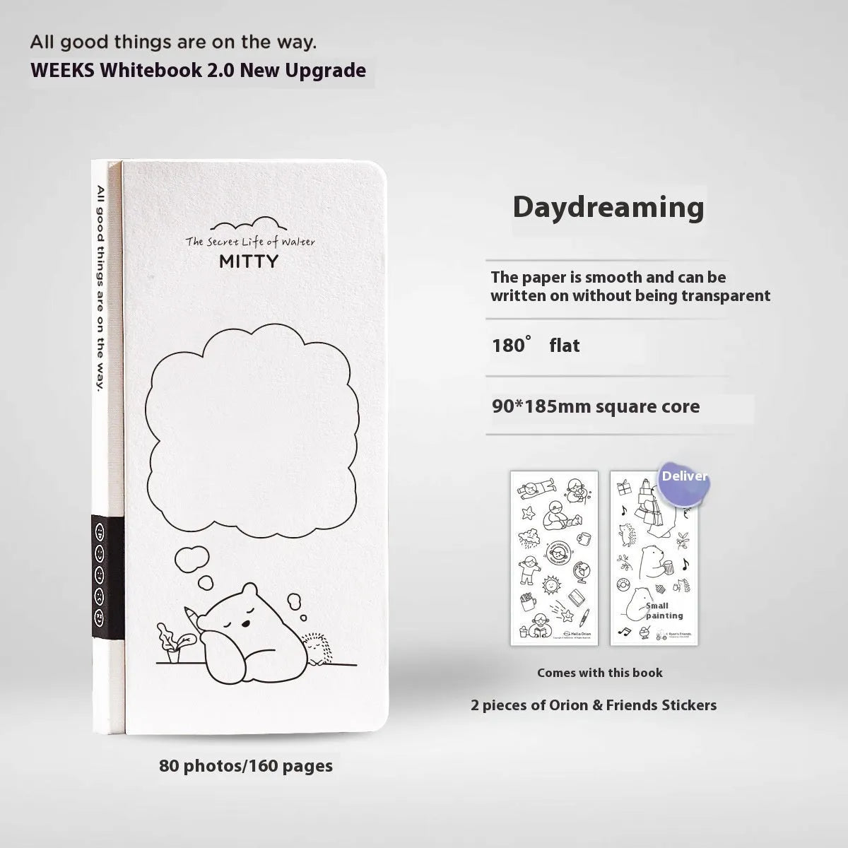 Children's simple plaid journal notebook with paper cover and colourful sticker sheets