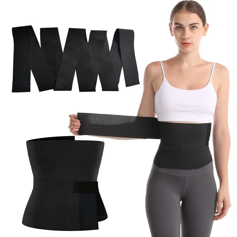 Latex silk waist trainer belt showing 10cm width and length options for women's exercise restraint