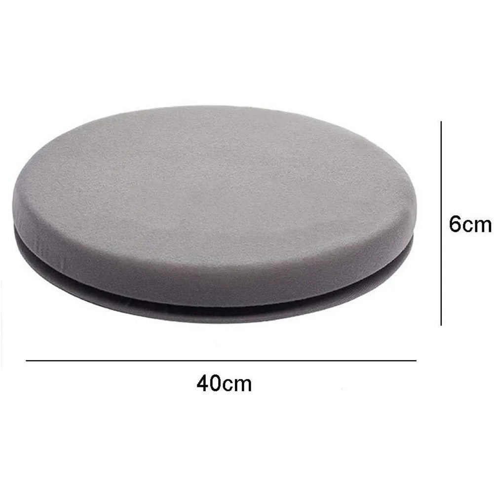 360-degree rotating car seat cushion with non-slip base on a car seat.