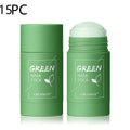 Green tea solid mud mask for deep cleansing and oil control in a washable clay format