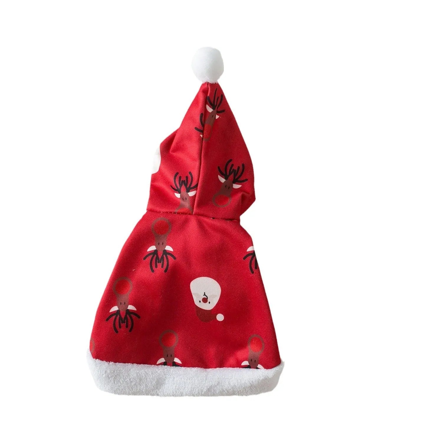 Red deer design Christmas cape cloak for cats in S, M, L sizes