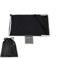 Portable children's aircraft pedal seat extender in nylon with adjustable strap and optional drawstring pocket