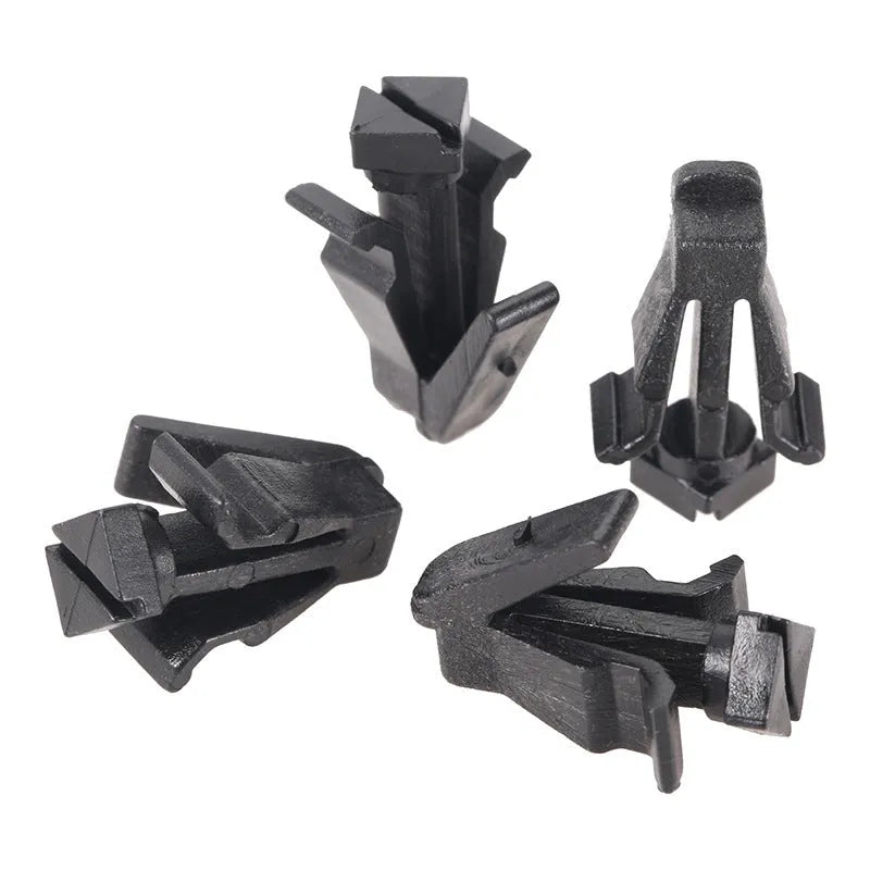 Black plastic bumper cover radiator grille fastening clip for Nissan vehicles