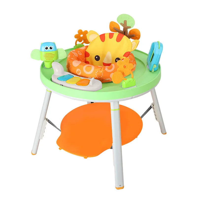 Baby jumping chair in duck design with three-in-one bouncing, gymnastic and activity functions
