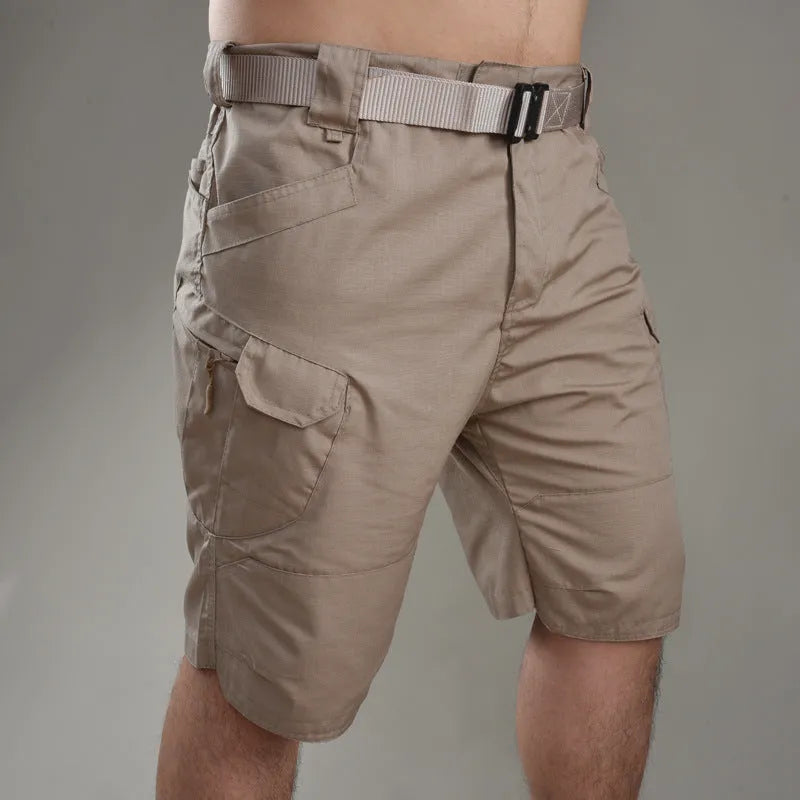 IX7 Tactical Shorts in cotton blend fabric with button closure for outdoor activities