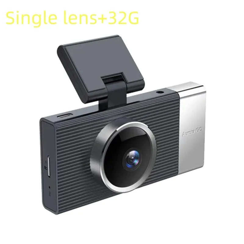 WIFI driving recorder with three lenses, 3-inch screen, and mobile phone app connection