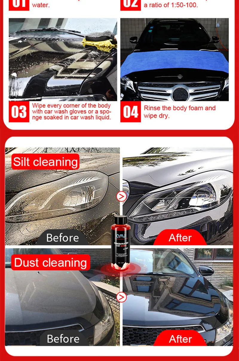 100ml bottle of super concentrated car decontamination and polishing high foam cleaner